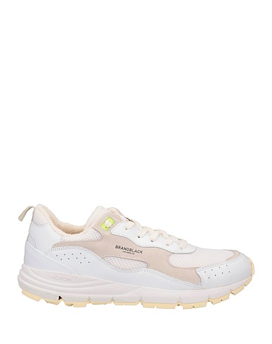 BRANDBLACK Sneakers Cream Leather, Textile fibers