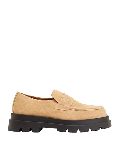 8 by YOOX モカシン SPLIT LEATHER CHUNKY LOAFER
 サンド 牛革（カーフ） 100%