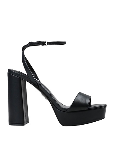 STEVE MADDEN Sandals Black Textile fibers
