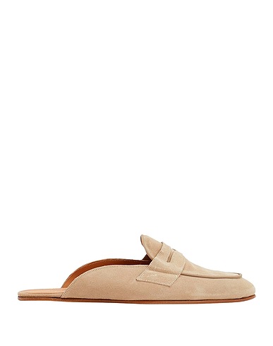 8 by YOOX Mules y zuecos SUEDE LEATHER PENNY MULES
 Beige 100% Piel de ternera