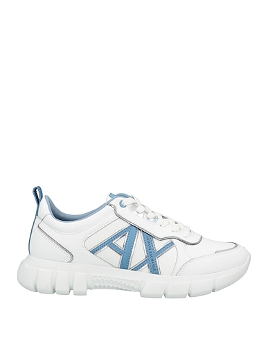 ARMANI EXCHANGE Sneakers Weiß Leder, Gewebefasern