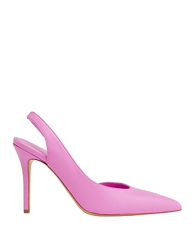 8 by YOOX Pump LEATHER SLING BACK PUMPS Mauve 100% Ovine leather