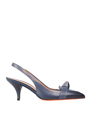 SANTONI Pump Blue Leather