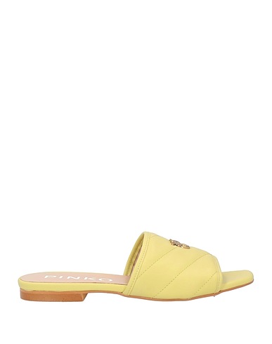 PINKO Sandals Pastel yellow Leather