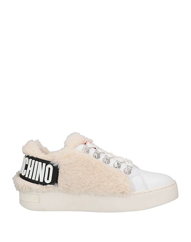 LOVE MOSCHINO Sneakers White Textile fibres, Leather