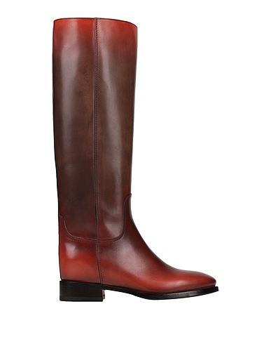 SANTONI ブーツ ブラウン 革（なめし加工）