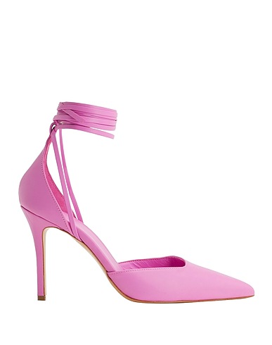 8 by YOOX Décolleté LEATHER LACE-UP PUMPS
 Viola chiaro 100% Pelle ovina