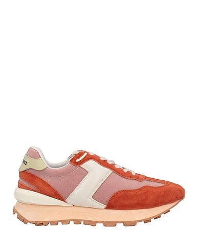 LOLA CRUZ Sneakers Tan Leather, Textile fibers