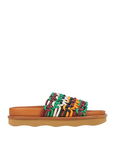 CHLOÉ Sandals Green Leather