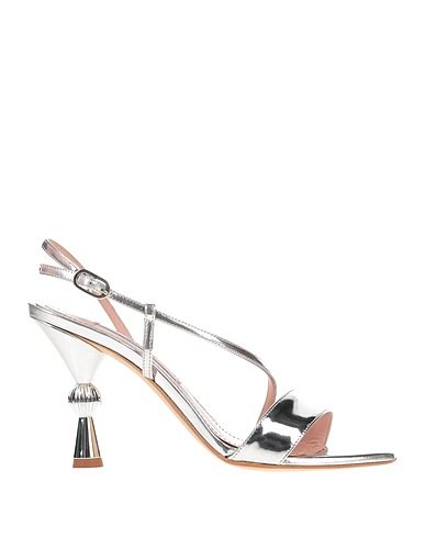 FRANCESCO SACCO Sandals Silver Leather
