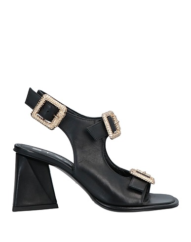 STRATEGIA Sandals Black Leather