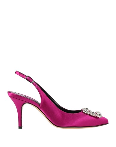 FRANCESCO SACCO Pumps Pflaume Gewebefasern