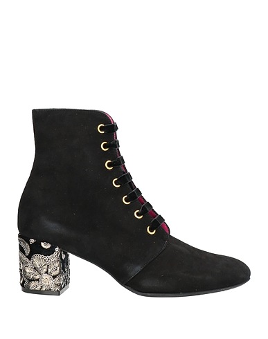 LE BABE Ankle boot Black Textile fibers