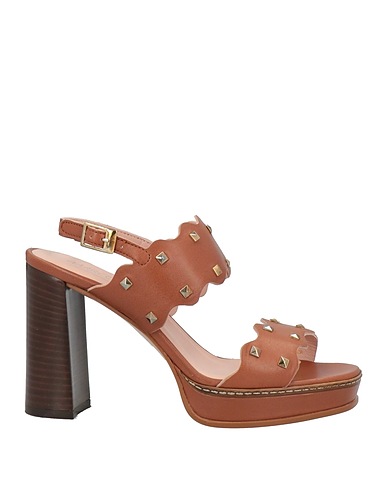 MARC CAIN Sandals Brown Leather
