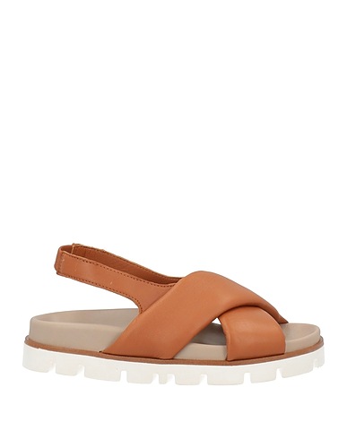 PATRIZIA BONFANTI Sandals Tan Leather