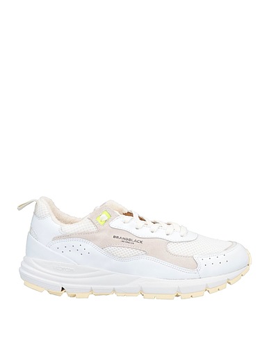 BRANDBLACK Sneakers White Leather, Textile fibres