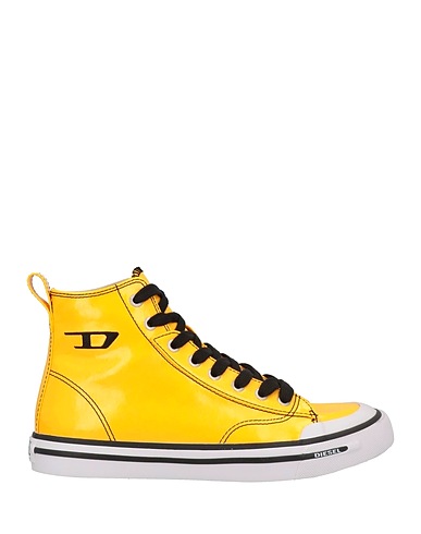 DIESEL Sneakers Gelb Polyurethan, Polyamid