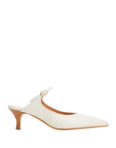 8 by YOOX Mules et sabots Ivoire 100% Cuir d'ovin