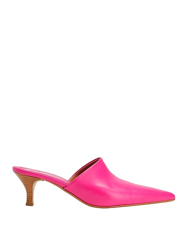 8 by YOOX Mules and clogs Fuchsia 100% Ovine leather