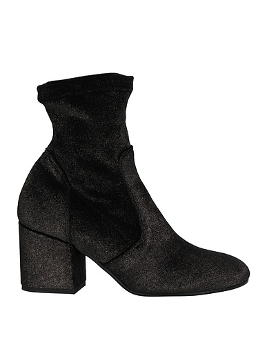 POLLINI Ankle boot Black Textile fibers