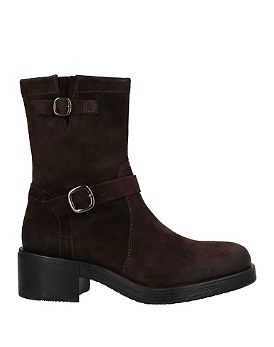 POLLINI Ankle boot Dark brown Leather