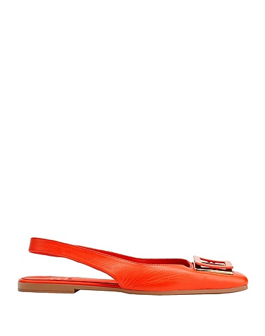 8 by YOOX Ballerine LEATHER BALLET FLATS
 Arancione 100% Pelle ovina
