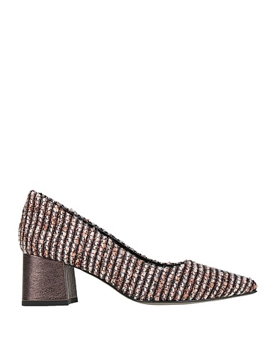 POLLINI Pumps Kupfer Gewebefasern