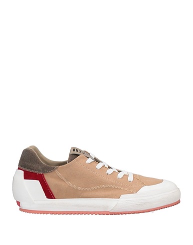 ANDÌA FORA Sneakers Light brown Leather, Textile fibres
