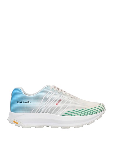 PAUL SMITH Sneakers White Rubber, Textile fibers