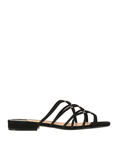 SERGIO ROSSI Sandals Black Leather