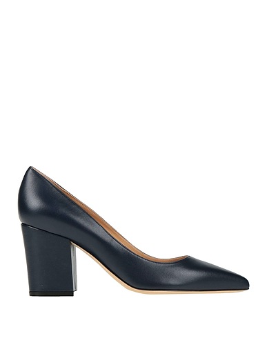 SERGIO ROSSI Escarpins Bleu nuit Cuir