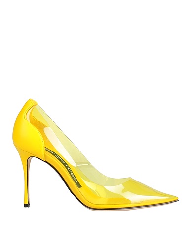 SERGIO ROSSI Décolleté Giallo Pelle, Plastica