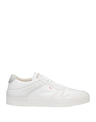 SANTONI Sneakers White Leather
