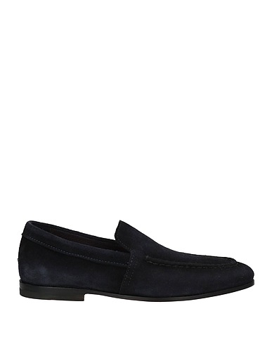 SANTONI Loafers GOODYEAR Midnight blue Leather