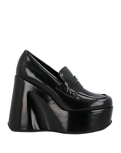 JEFFREY CAMPBELL Mokassins Schwarz Leder