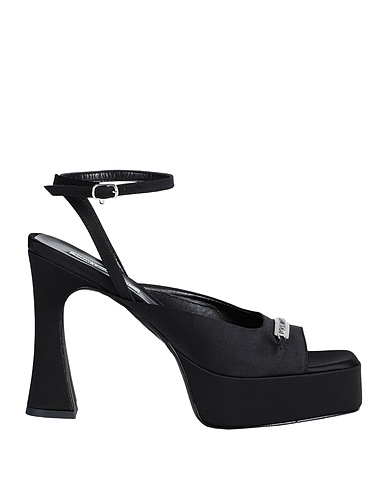 KARL LAGERFELD Sandals LAZULA ANKLE LOOP SANDAL
 Black Textile fibres