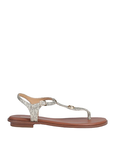 MICHAEL MICHAEL KORS Flip flops Gold PVC - Polyvinyl chloride