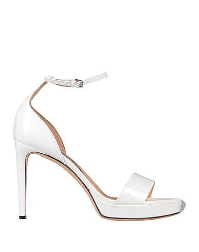 SERGIO ROSSI Sandals White Leather