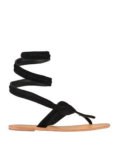 ASPIGA Flip flops Black Leather