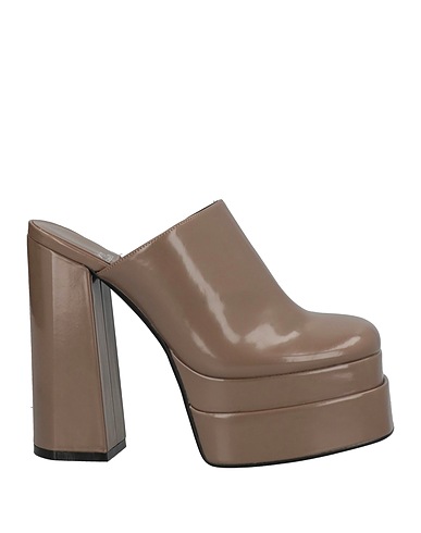 JEFFREY CAMPBELL Mules and clogs Khaki Textile fibers