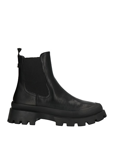 STEVE MADDEN Ankle boot Black Leather, Rubber