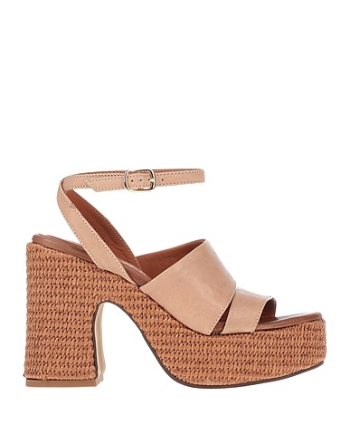 LE PEPITE Sandals Beige Leather