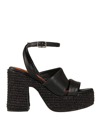 LE PEPITE Sandals Black Leather