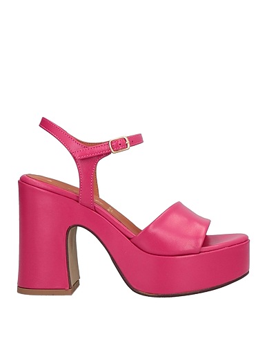 LE PEPITE Sandali Fucsia Pelle