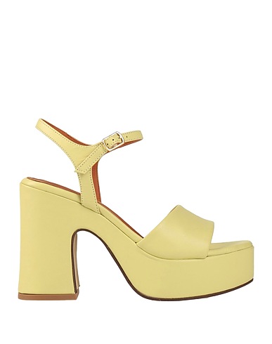 LE PEPITE Sandals Light green Leather
