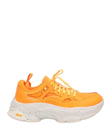 BRANDBLACK Sneakers Orange Leather, Textile fibers
