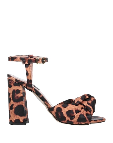 ISLO ISABELLA LORUSSO Sandals Camel Textile fibers