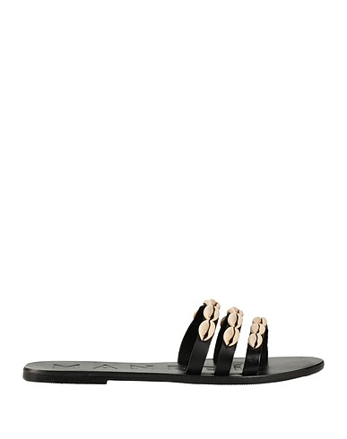 MANEBÍ Sandals Black Soft Leather