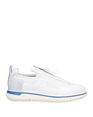 GIORGIO ARMANI Sneakers White 100% Cow leather, Deerskin, Calfskin