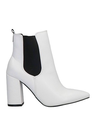 PREGUNTA Ankle boot White Synthetic fibers